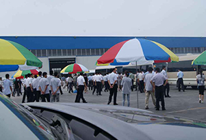 山東省臨沂市市委常委、蘭山區委書記耿學偉帶隊一行100余人來山東騰遠建材科技股份有限公司視察工作